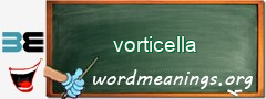 WordMeaning blackboard for vorticella